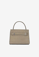 Tory Burch Petite Lee Radziwill Handbag in Croc-Embossed Leather Beige 178831250_a08376ce-7013-43d2-ac7e-4de14a6da585