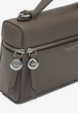 Tory Burch Slim Romy Pebbled Leather Top Handle Bag Brown 178948250_6ca7e645-4c6a-4bc9-97e3-19652fefc652