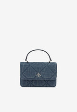 Tory Burch Mini Kira Quilted Denim Top Handle Bag Blue 183214400_89a2d7f7-880d-41d3-ba9b-7648a0c23320