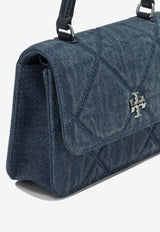 Tory Burch Mini Kira Quilted Denim Top Handle Bag Blue 183214400_89a2d7f7-880d-41d3-ba9b-7648a0c23320