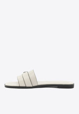 Tory Burch Romy Leather Flat Sandals Cream 183305250_01468a4c-b41f-47a3-ae2f-2c77f784c4a8