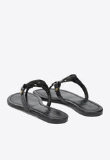 Tory Burch Miller Leather Thong Sandals Black 50008694001_76b3b4de-54cd-473b-940c-64196cd90e70