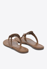 Tory Burch Miller Leather Thong Sandals Brown 50008694204_a5b1fa5c-cbbc-4e6d-a3c8-cc4931994bb0