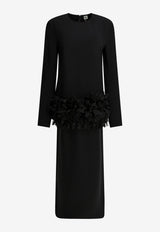 Toteme Petal Wool and Silk Maxi Dress Black 261-WRD0278-FB0550-001BLACK_42776868-353b-4c82-8423-e8e6bf4ed638