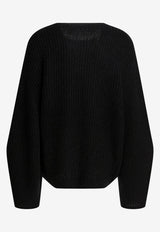 Toteme Puffed Knitted Sweater Black 261-WRT0652-YA0161-001BLACK_1bbabeb2-b557-4df3-8b51-72f009791b7c