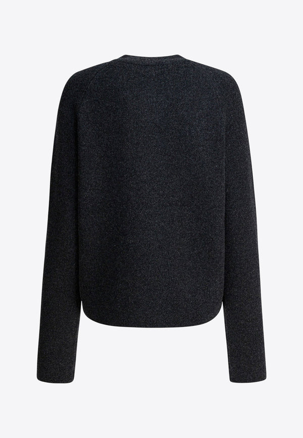 Toteme Wool Buttoned Cardigan Gray 261-WRT4357-YA0279-315CHARCOAL_edcde7d7-d6cf-4320-b31b-a3f26aa0b5b3