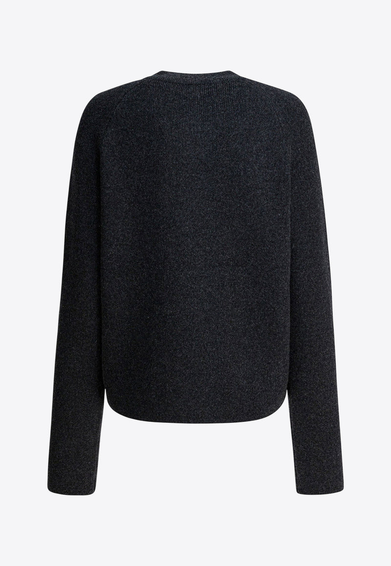 Toteme Wool Buttoned Cardigan Gray 261-WRT4357-YA0279-315CHARCOAL_edcde7d7-d6cf-4320-b31b-a3f26aa0b5b3