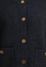 Toteme Wool Buttoned Cardigan Gray 261-WRT4357-YA0279-315CHARCOAL_edcde7d7-d6cf-4320-b31b-a3f26aa0b5b3