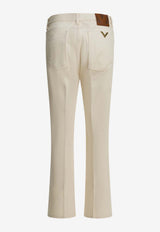 Valentino Metal V Flared Jeans Cream 8B3DD21V9Y5A03_84e56c9c-43e8-4e27-b76e-6b412cea80f0