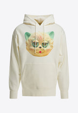 Valentino Graphic Print Hooded Sweatshirt Cream 8V3MF28NBD1A03_53b33cec-ca6c-4537-bb1d-f00d87693fc6