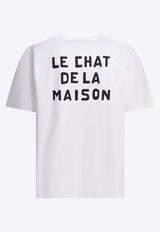 Valentino Le Chat De La Maison Printed T-shirt  White 8V3MG16PBD0A03_88a03daa-bc34-42b1-9dda-79fda7c3fa32