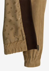 Valentino Leather Zip-Up Paneled Jacket Brown 8V3NB00VB8JD8X_4ca46479-0d59-4ee8-bc9b-2cbc7016a4a6