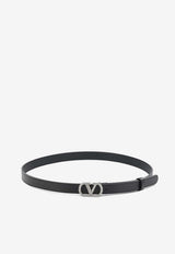 Valentino VLogo Leather Belt Black 8W0T0SM7DHQEDM_e0556b82-3b55-4702-becb-0931e8be2a78