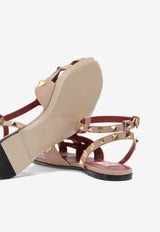 Valentino Studdy Leather Sandals  Pink 8W2S0NN3JYWBNW_edfa65e7-7e3e-48f5-b114-9177486994f7
