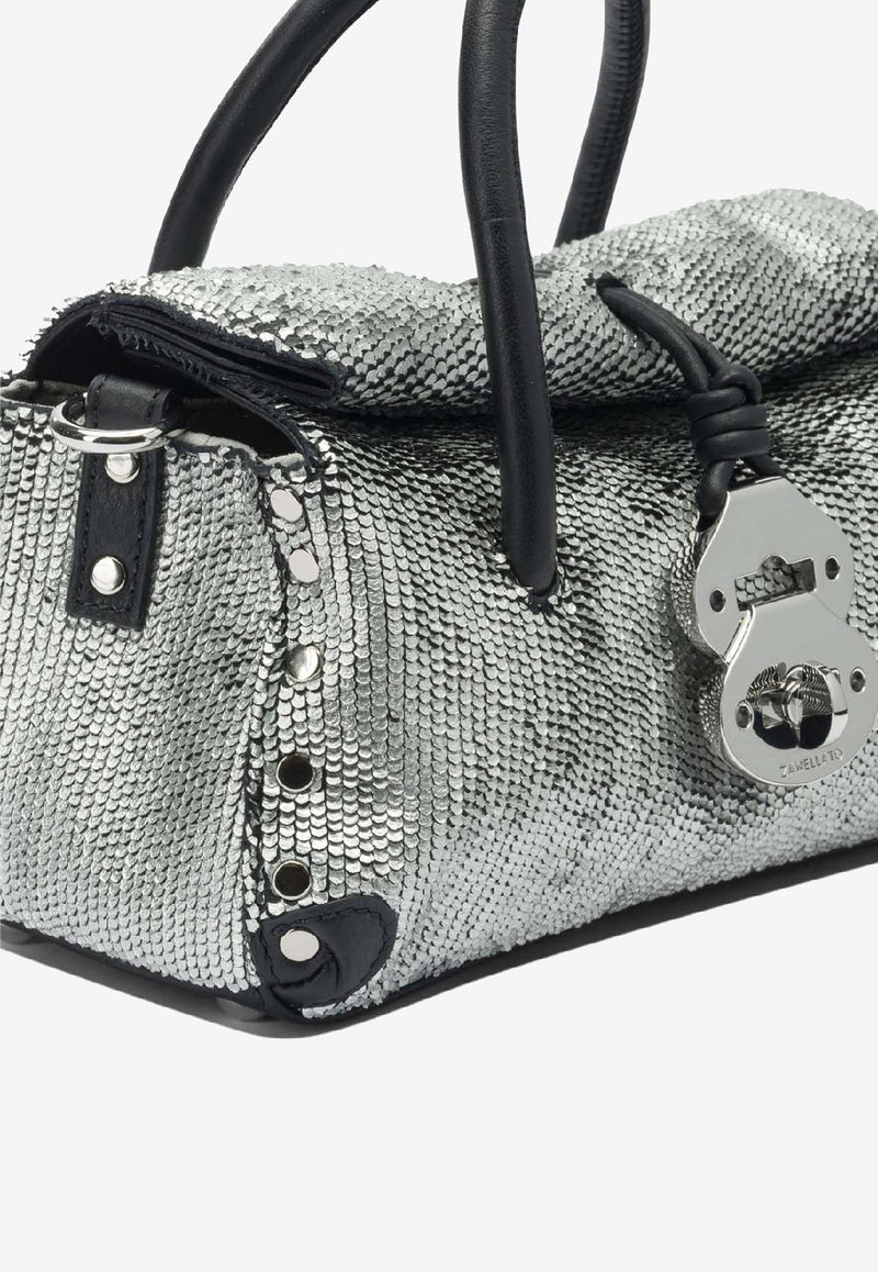 Zanellato Baby Dotta Leather Handbag  Silver DOTTA CBI BABY0687502260000Z0199_14ddf71d-b712-4179-80fa-9a13d13a9473