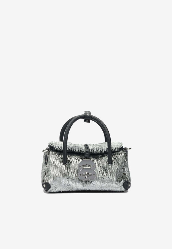 Zanellato Baby Dotta Leather Handbag  Silver DOTTA CBI BABY0687502260000Z0199_14ddf71d-b712-4179-80fa-9a13d13a9473