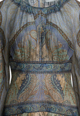 Zimmermann Wanderlust Printed Mini Dress  Multicolor 5515DRS262TPBL_9f6f3372-7a8f-4896-a80e-841475265ceb