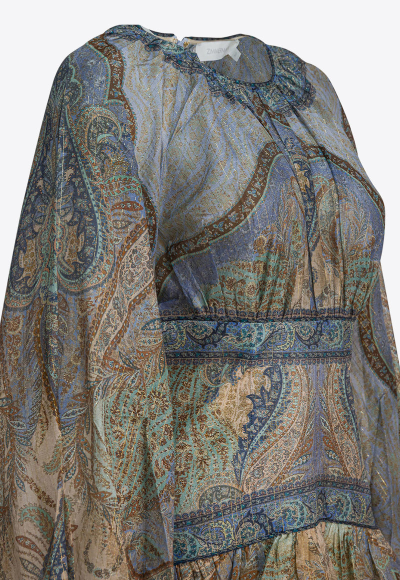 Zimmermann Wanderlust Printed Mini Dress  Multicolor 5515DRS262TPBL_9f6f3372-7a8f-4896-a80e-841475265ceb