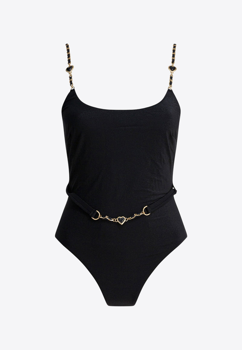 Zimmermann Daylight Chain Scoop One-Piece Swimsuit  Black 7059WRS263BLK_db82e1e9-cd4b-457b-8bca-0c0748afca7c