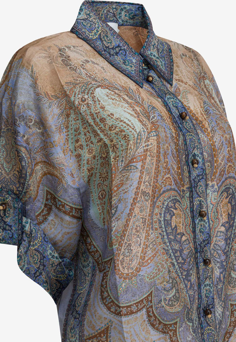 Zimmermann Wanderlust Printed Silk Shirt Multicolor 8624TRS262TPBL_b62a4d52-9c7a-46f0-a53e-6d8660f9d644
