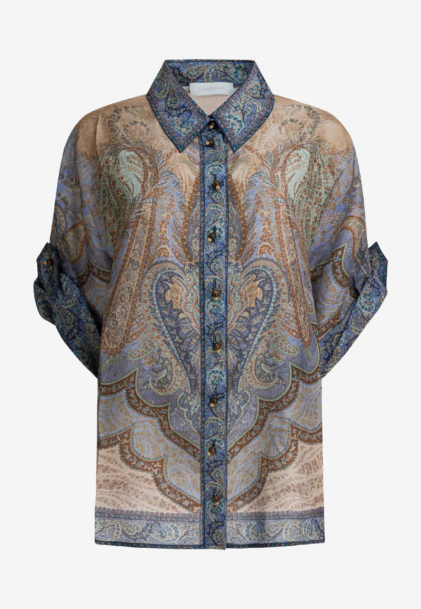Zimmermann Wanderlust Printed Silk Shirt Multicolor 8624TRS262TPBL_b62a4d52-9c7a-46f0-a53e-6d8660f9d644