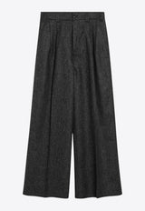 Maison Margiela Wide-Leg Wool Pants Gray S29KA0394M35569/R_MARGI-855M