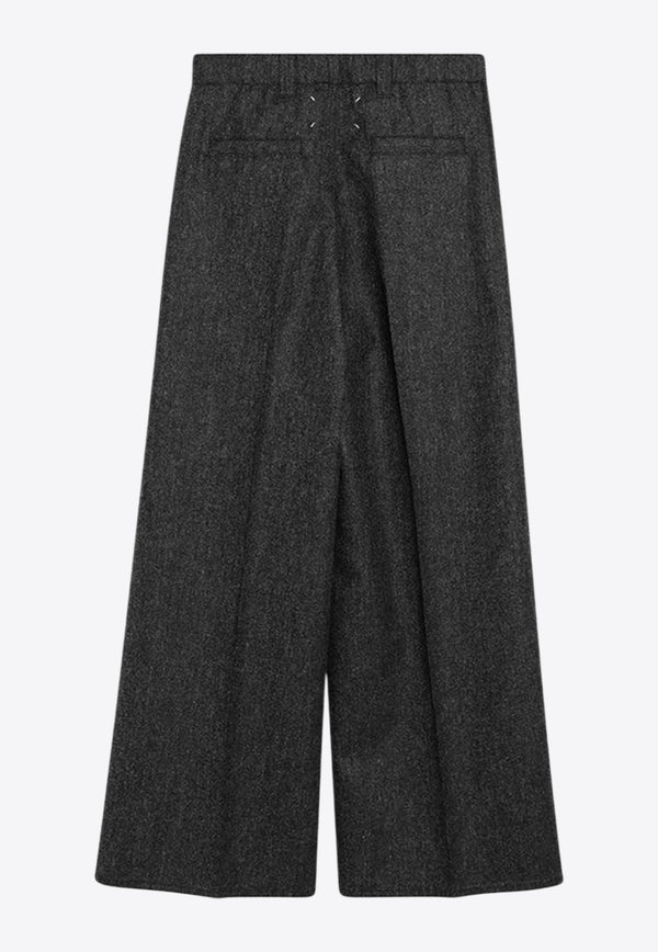 Maison Margiela Wide-Leg Wool Pants Gray S29KA0394M35569/R_MARGI-855M
