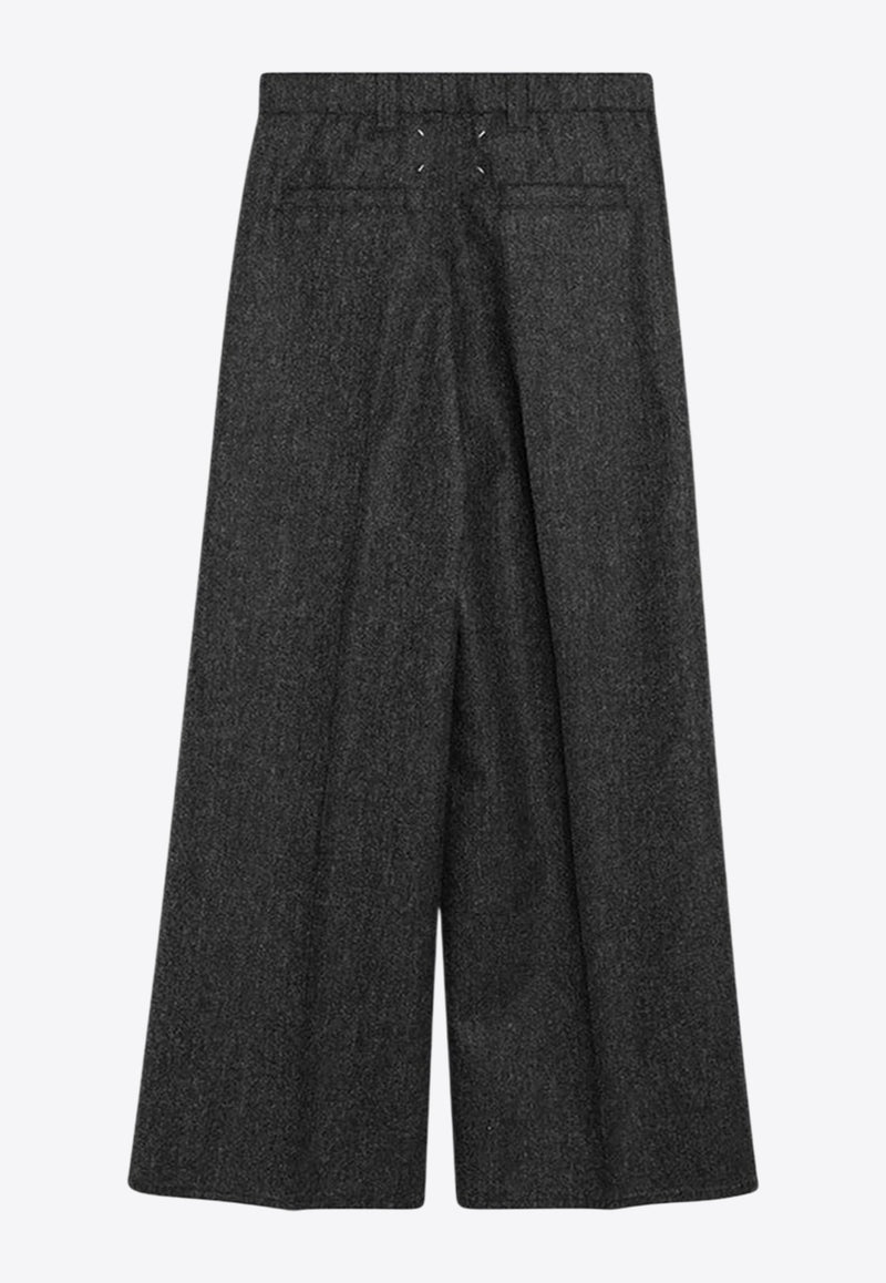 Maison Margiela Wide-Leg Wool Pants Gray S29KA0394M35569/R_MARGI-855M