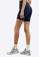 The Giving Movement Logo Patch High-Rise Biker Shorts Navy S29_NAVY