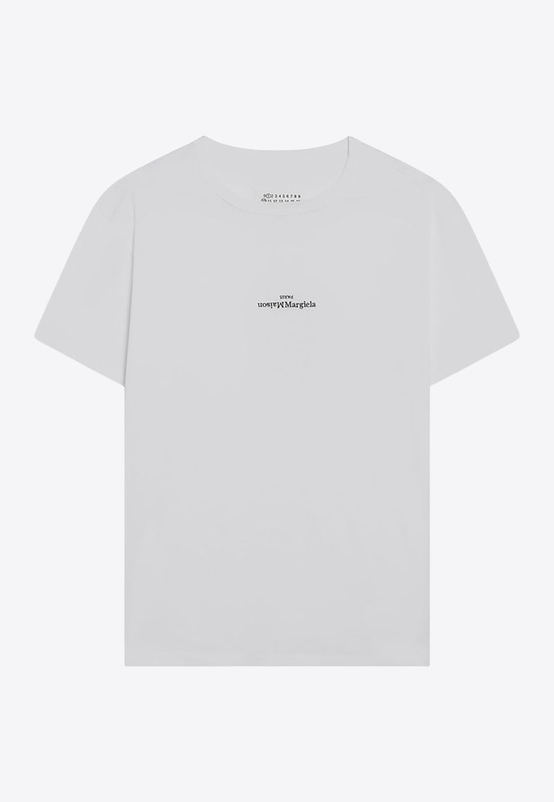 Maison Margiela Distorted Logo Crewneck T-shirt White S30GC0701US22816/R_MARGI-994