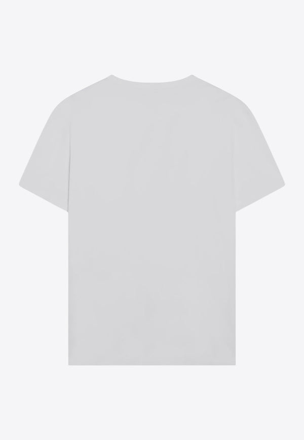 Maison Margiela Distorted Logo Crewneck T-shirt White S30GC0701US22816/R_MARGI-994