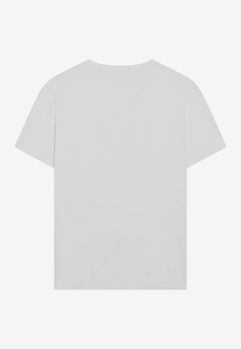 Maison Margiela Distorted Logo Crewneck T-shirt White S30GC0701US22816/R_MARGI-994