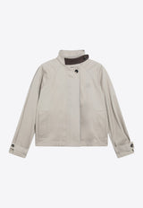 Loewe High-Neck Jacket Beige S359Y02XFECO/S_LOEW-2140