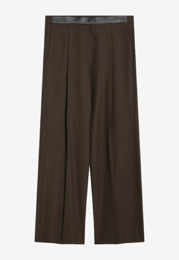 Loewe Wool Tailored Pants Green S359Y04XHNWO/S_LOEW-4160