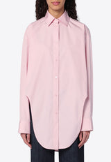 Loewe Long-Sleeved Poplin Shirt Pink S359Y05XCVCO/Q_LOEW-7140