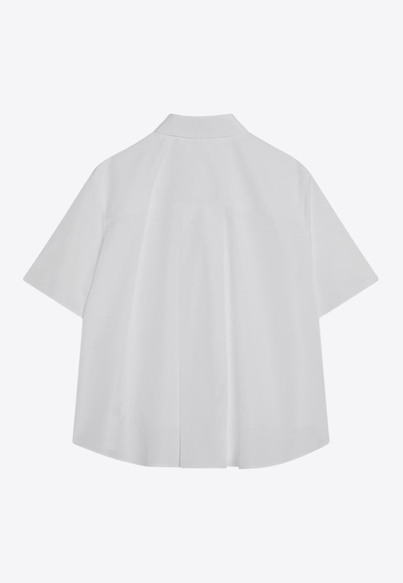 Loewe Short-Sleeved Asymmetric Shirt White S359Y05XEWCO/R_LOEW-2100
