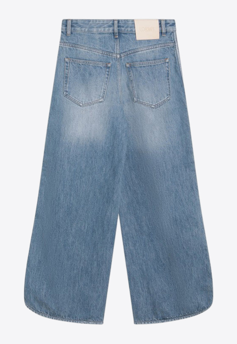 Loewe Logo Patch Faded Boyfriend Jeans Blue S359Y11XDQCO/R_LOEW-8798