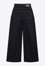 Loewe Belted Wide-Leg Jeans Indigo S359Y11XEEDE/S_LOEW-5380