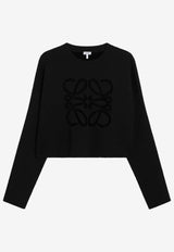 Loewe Anagram Cropped Sweater  Black S359Y14KJMWO/S_LOEW-1100