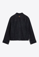 Loewe Draped Denim Shirt  Indigo S359Y1DX19CO/S_LOEW-5380
