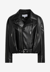 Loewe Leather Biker Jacket Black S359Y34L93LE/S_LOEW-1100