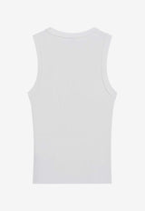 Loewe Anagram Ribbed Tank Top  White S359Y55K51VI/S_LOEW-2100