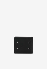 Maison Margiela Four-Stitches Bi-Fold Leather Wallet  Black S35UI0435P4745/S_MARGI-T8013