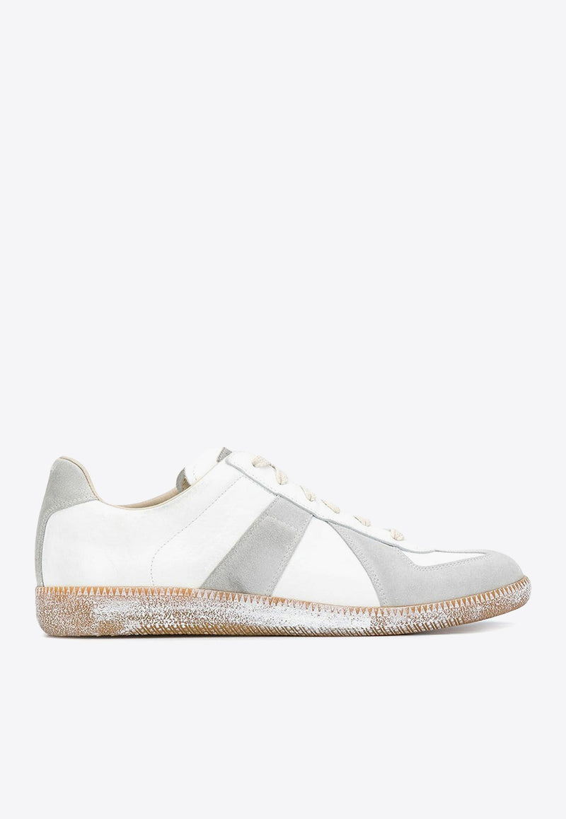 Maison Margiela Replica Leather Low-Top Sneakers White S37WS0562_P3724_H8339