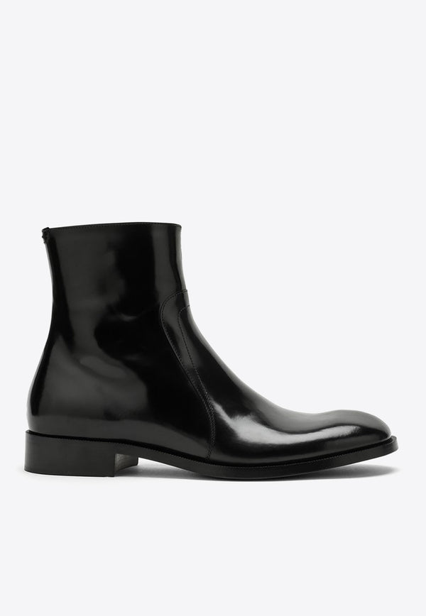 Maison Margiela Smooth Leather Ankle Boots Black S37WU0415P3827/N_MARGI-H8396