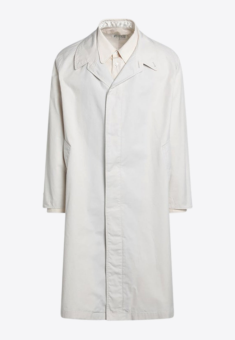 Maison Margiela Single-Breasted Trench Coat Ivory S50AH0137M35354/Q_MARGI-103