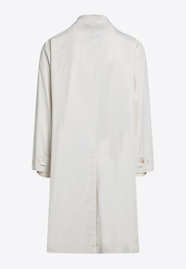Maison Margiela Single-Breasted Trench Coat Ivory S50AH0137M35354/Q_MARGI-103