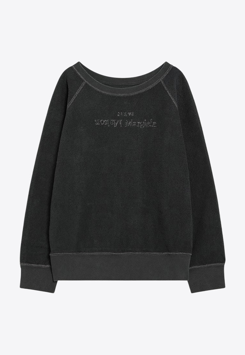 Maison Margiela Logo Embroidered Sweatshirt Black S50GU0228M25021/Q_MARGI-969