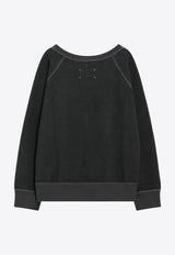 Maison Margiela Logo Embroidered Sweatshirt Black S50GU0228M25021/Q_MARGI-969