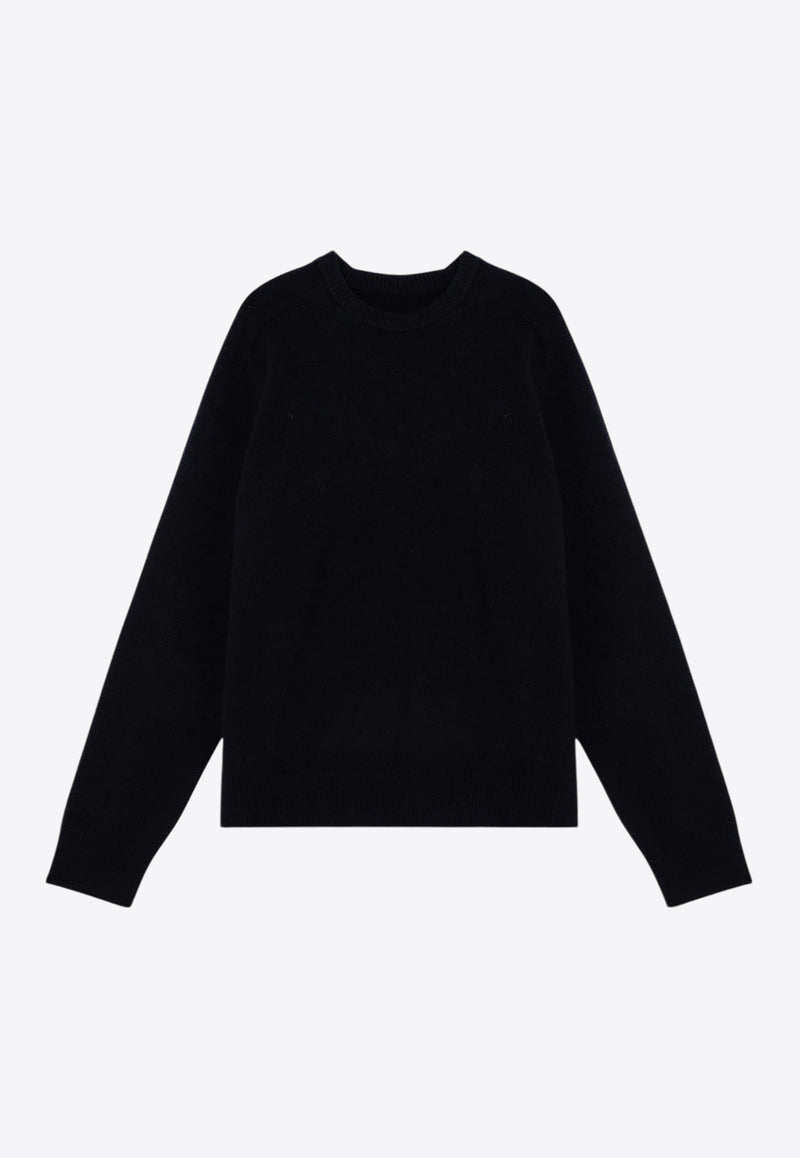 Maison Margiela Four-Stitches Crewneck Wool Sweater Blue S50HL0022M13058/P_MARGI-511